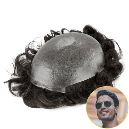 0.03mm Super Thin Skin All Over Hairpiece For Men (V-Loop) ukhairbro