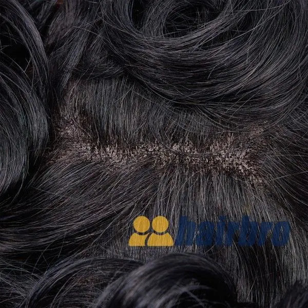 Durable Fine Mono Poly Hair Replacement System For Men ukhairbro