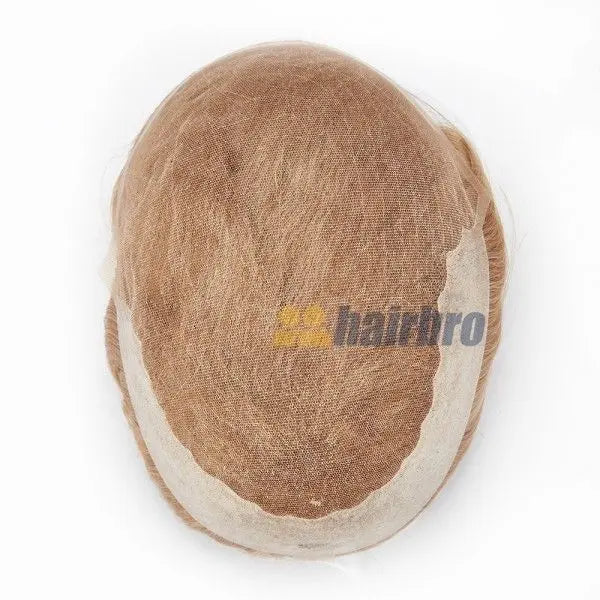 French Lace Front with Large Poly Back Hairpieces System for Men ukhairbro