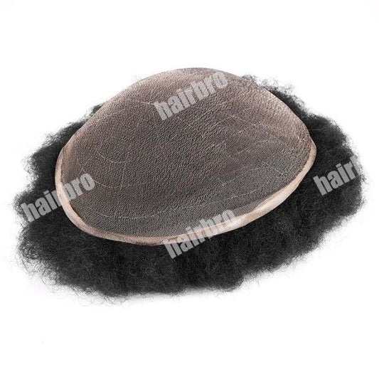 French Lace Base Afro Wave Stock Men Hair Replacement ukhairbro