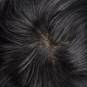 New French Lace Center with Poly around Stock Hair Replacement System For Men ukhairbro