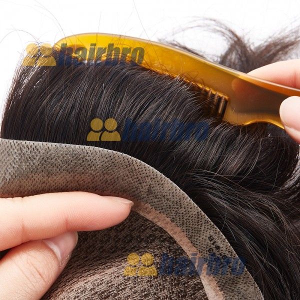 The Injection Lace Center with Poly Side and Back Hairpieces For Men ukhairbro