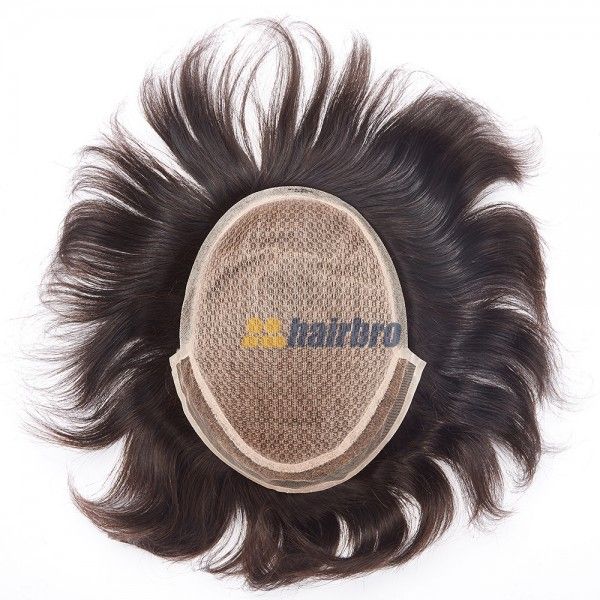 The Injection Lace Center with Poly Side and Back Hairpieces For Men ukhairbro