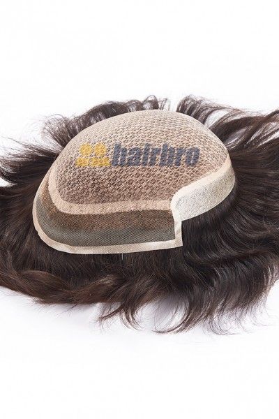 The Injection Lace Center with Poly Side and Back Hairpieces For Men ukhairbro