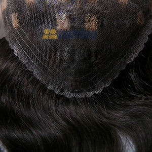 Human Hair Fine Mono Base Hair Replacement System ukhairbro