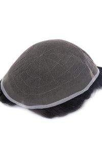 Stock French Lace Human Hair Breathable Hairpieces For Man ukhairbro