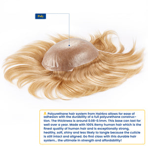 0.08 Thin Skin European Hair Injection Flat Hair System For Men ukhairbro