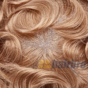 French Lace Front with Large Poly Back Hairpieces System for Men ukhairbro