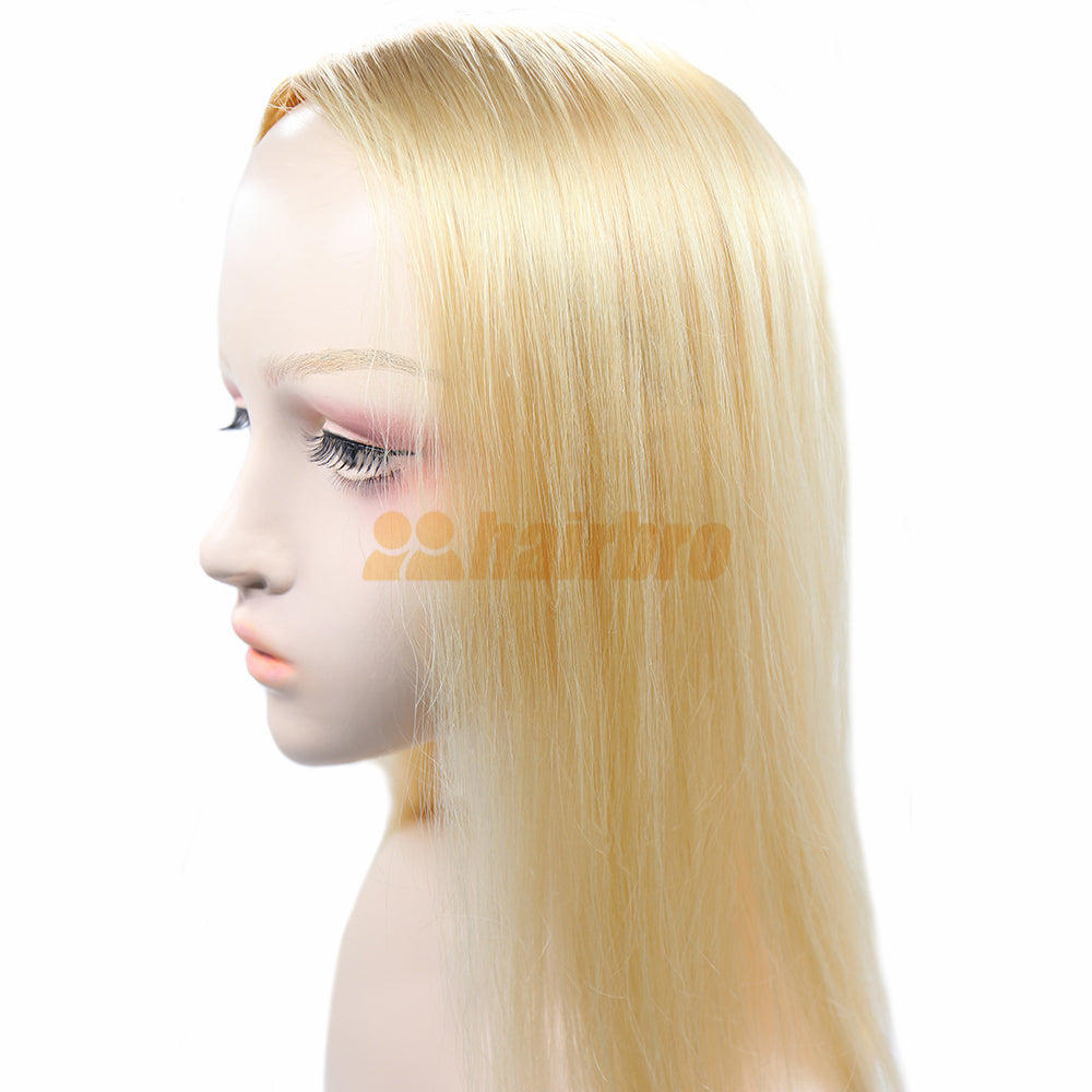 Clip-On Silk Top Hairpiece for Women with Mono ukhairbro