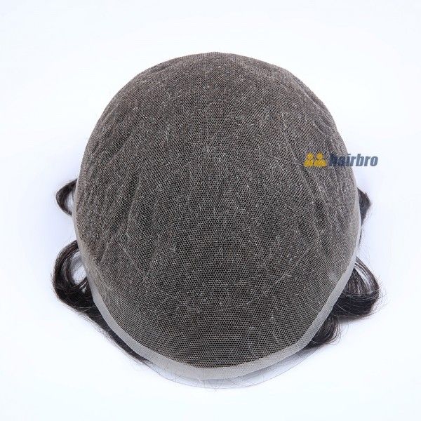 Load image into Gallery viewer, Stock French Lace Human Hair Breathable Hairpieces For Man ukhairbro