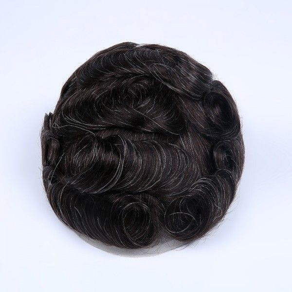 Load image into Gallery viewer, Stock French Lace Human Hair Breathable Hairpieces For Man ukhairbro