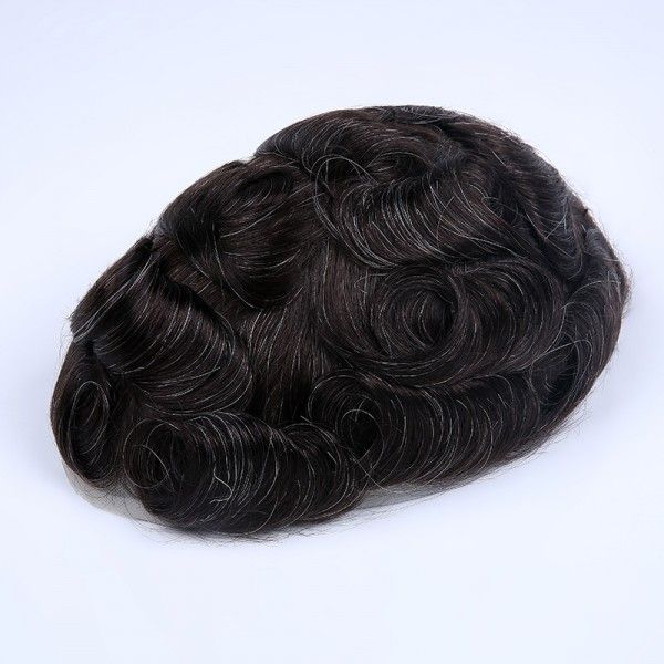 Load image into Gallery viewer, Stock French Lace Human Hair Breathable Hairpieces For Man ukhairbro
