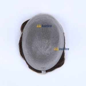 0.08 mm Super Thin Hair replacement Transparent Skin Hairpieces V loop ukhairbro