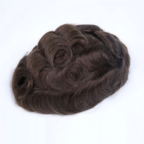 Load image into Gallery viewer, 0.08 mm Super Thin Hair replacement Transparent Skin Hairpieces V loop ukhairbro