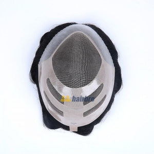 Mono Centher Poly Front With 3 Layer NPU Hairpieces For Men ukhairbro