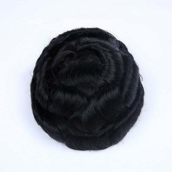 Mono Centher Poly Front With 3 Layer NPU Hairpieces For Men ukhairbro