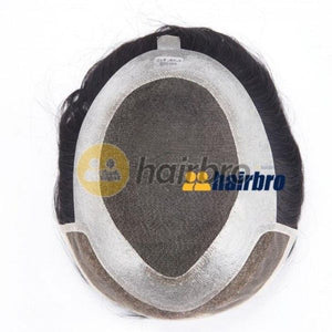 French Lace Center and Front Poly Around Stock Hairpieces For Men ukhairbro