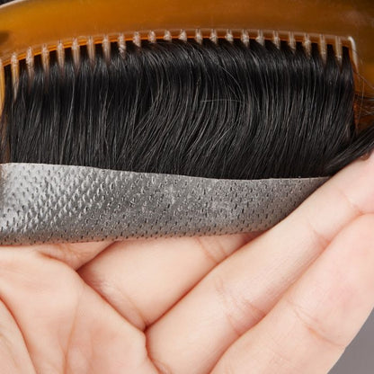 French Lace Center with Poly around Stock Hair Replacement System For Men (Copy) ukhairbro