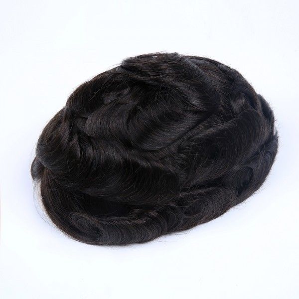 French Lace Center and Front with Poly Perimeter Stock Hair System ukhairbro