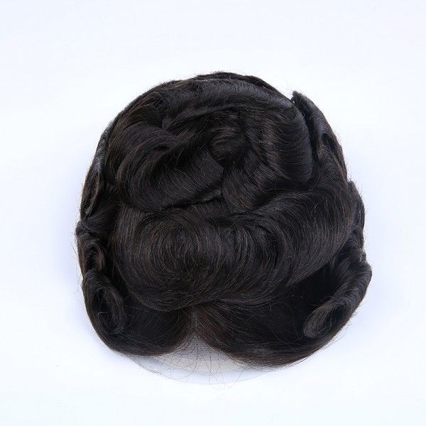 French Lace Center and Front with Poly Perimeter Stock Hair System (Copy) ukhairbro
