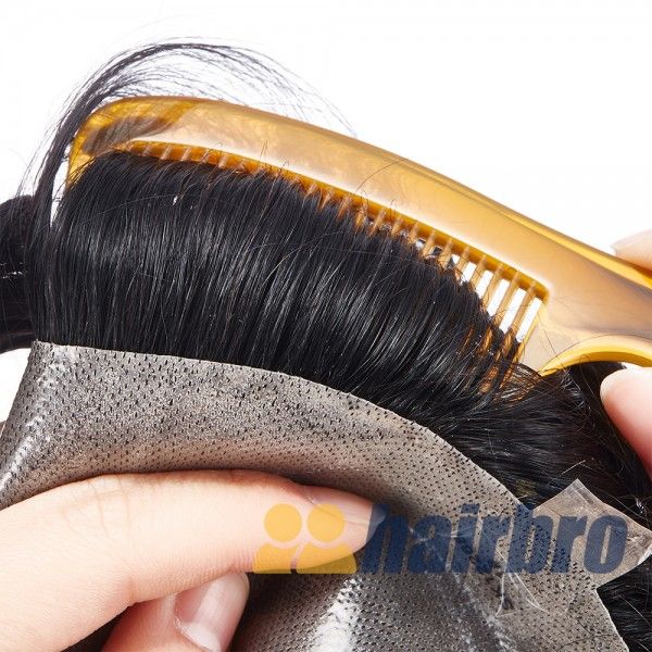 Durable 0.15mm Full Transparent Poly Hair Replacement System ukhairbro