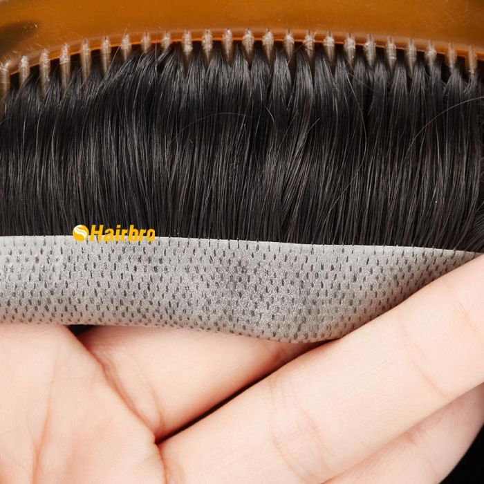 The Injection Lace Center with Poly around Stock Hairpieces for Men ukhairbro