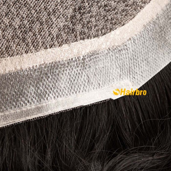 The Injection Lace Center with Poly around Stock Hairpieces for Men ukhairbro